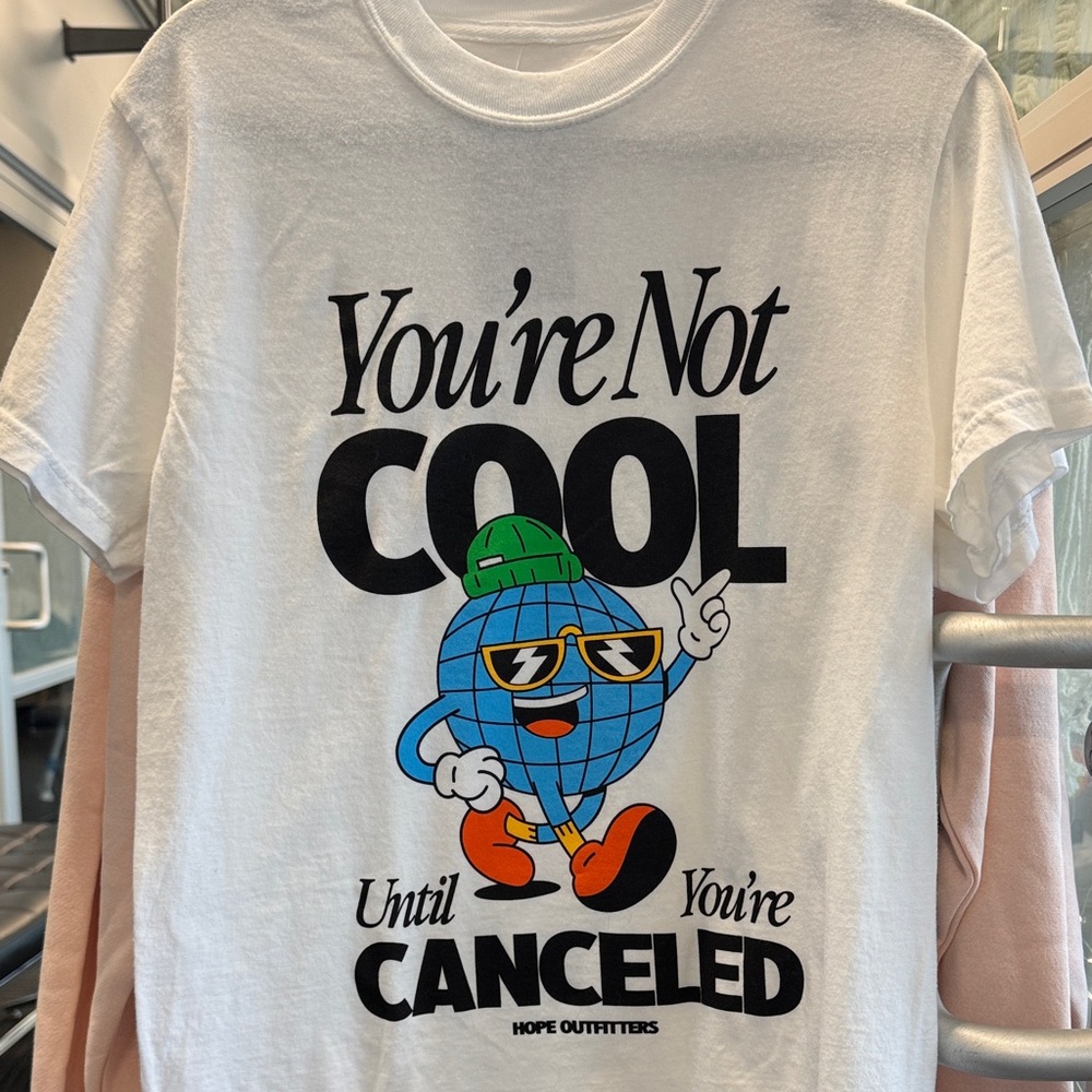 You're Not Cool Until You're Canceled Graphic Tee - White